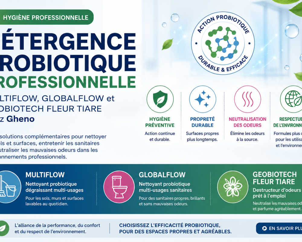 Détergence probiotique professionnelle